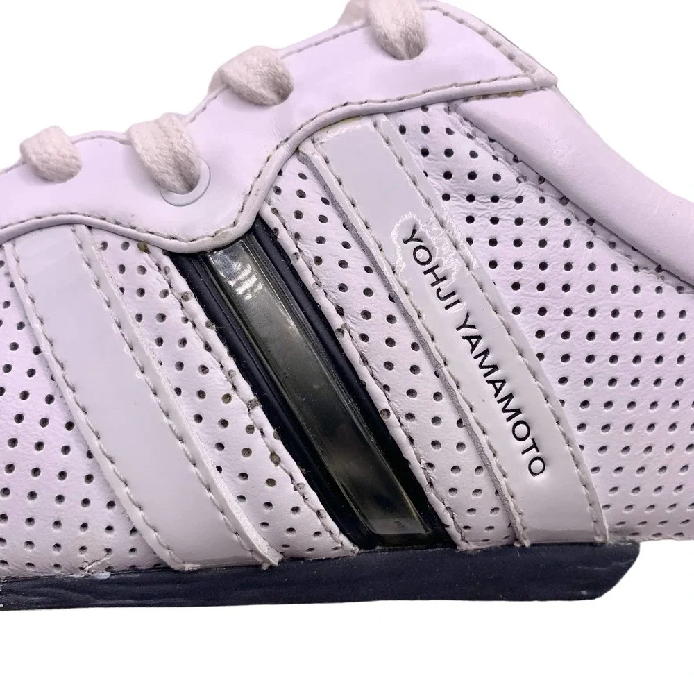 Yohji Yamamoto x adidas | Men | Y-3 Three Stripe Leather Sneakers | Size 5